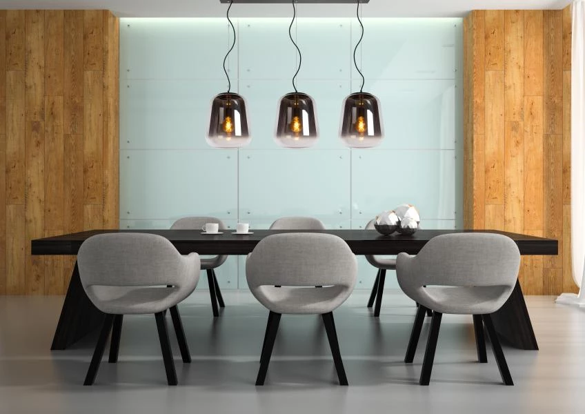 Lucide GLORIO - Hanglamp - 3xE27 - Zwart - sfeer 3